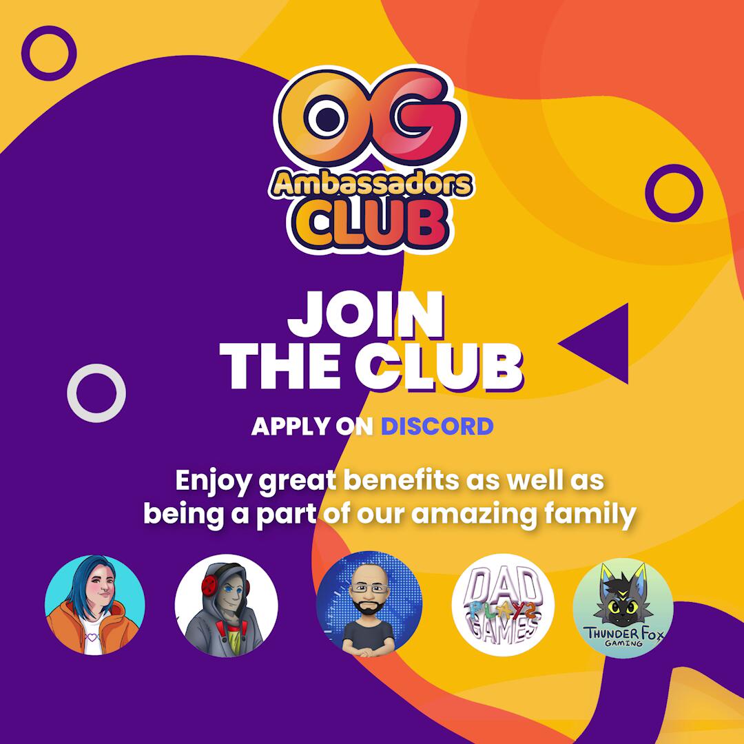 Discovery splash banner for OG Ambassadors Club Discord server