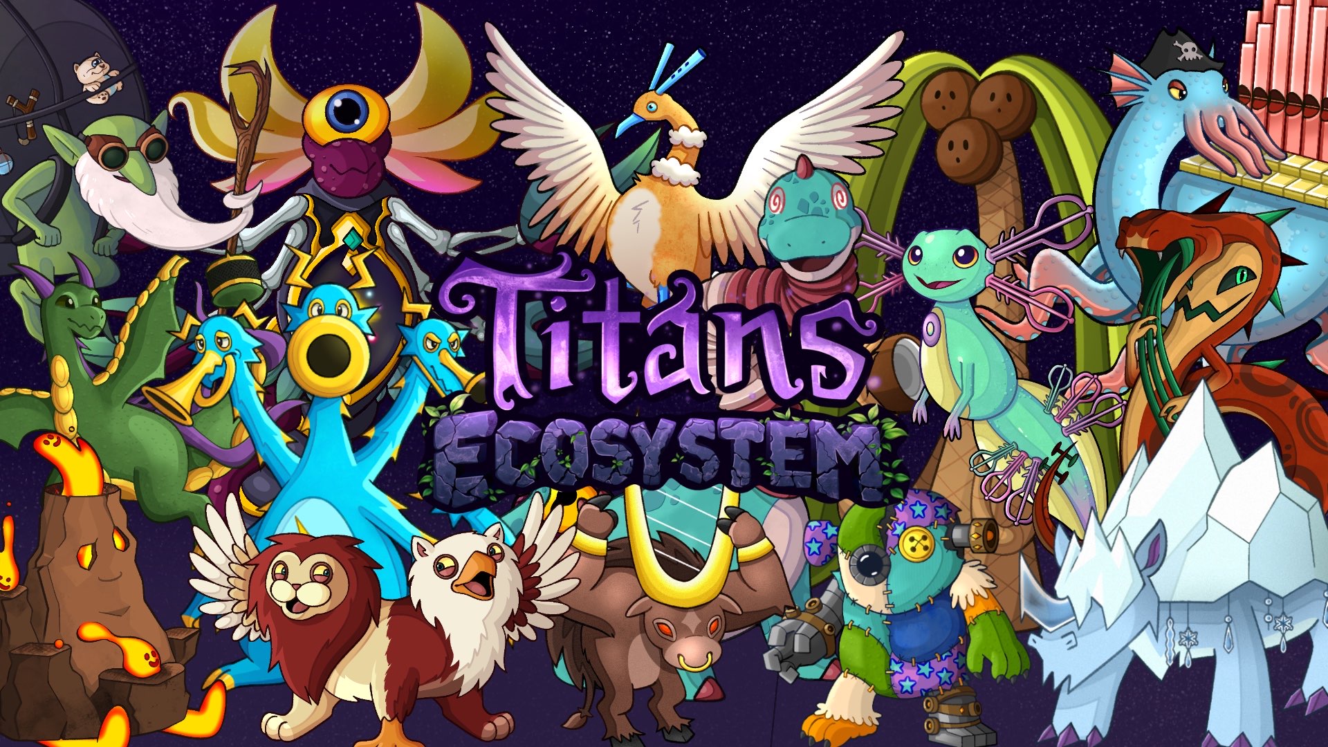 Discovery splash banner for Titans Ecosystem Discord server