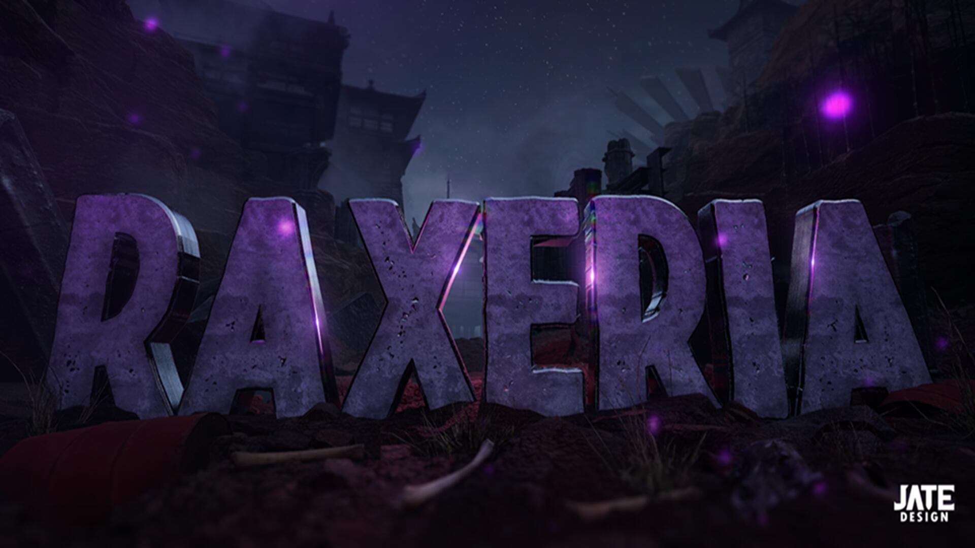 Discovery splash banner for R A X E R I A Discord server