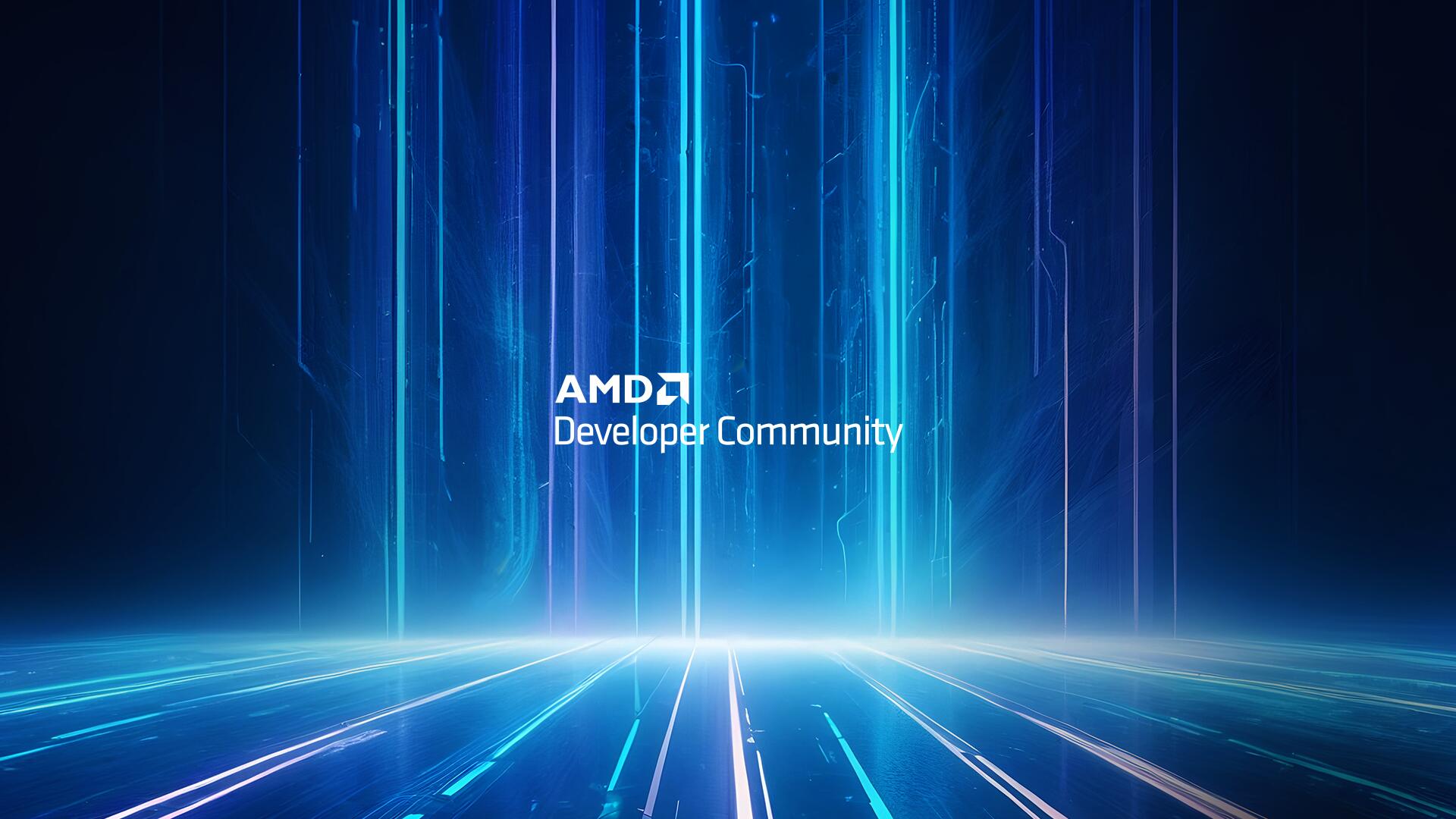 Discovery splash banner for AMD Developer Community Discord server