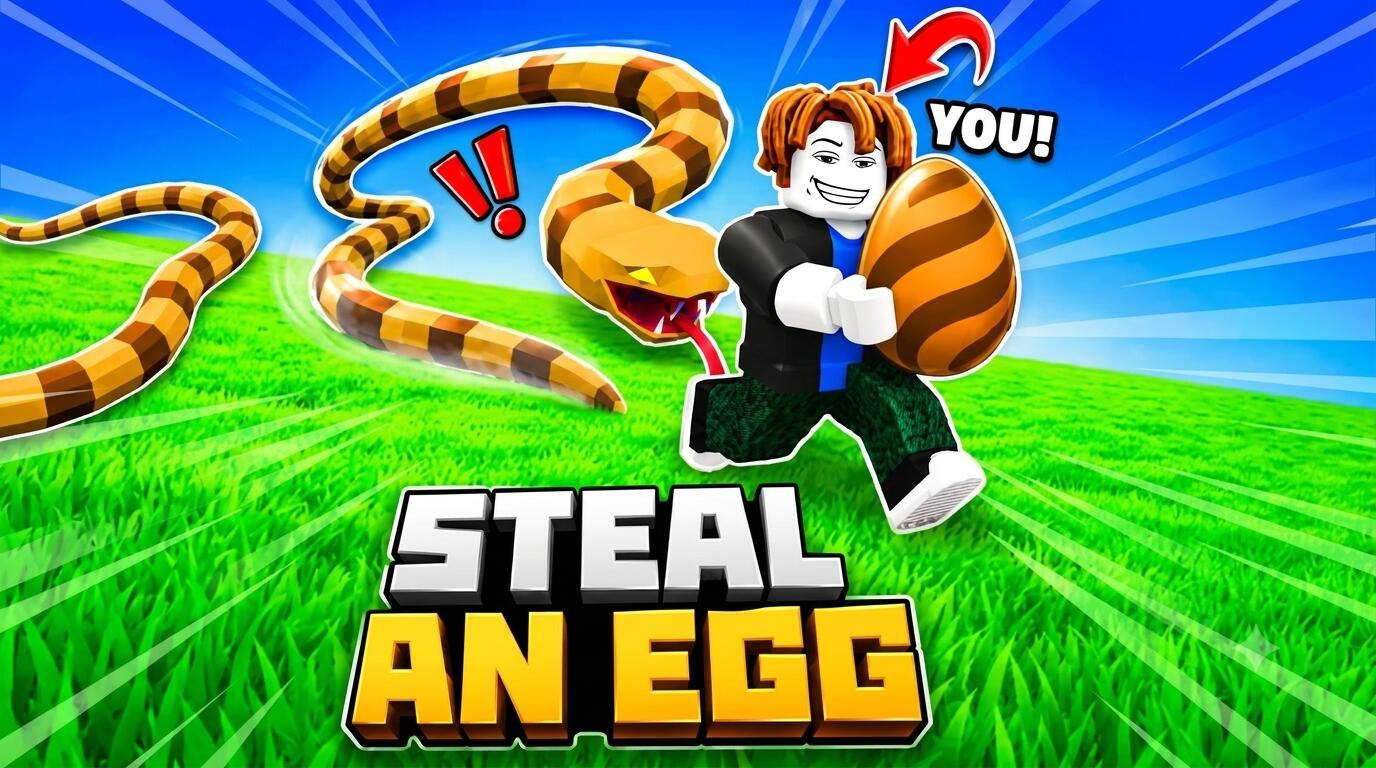Discovery splash banner for Steal An Egg Official Discord server