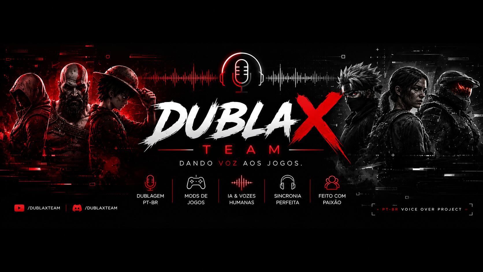 Discovery splash banner for DublaX Team Discord server