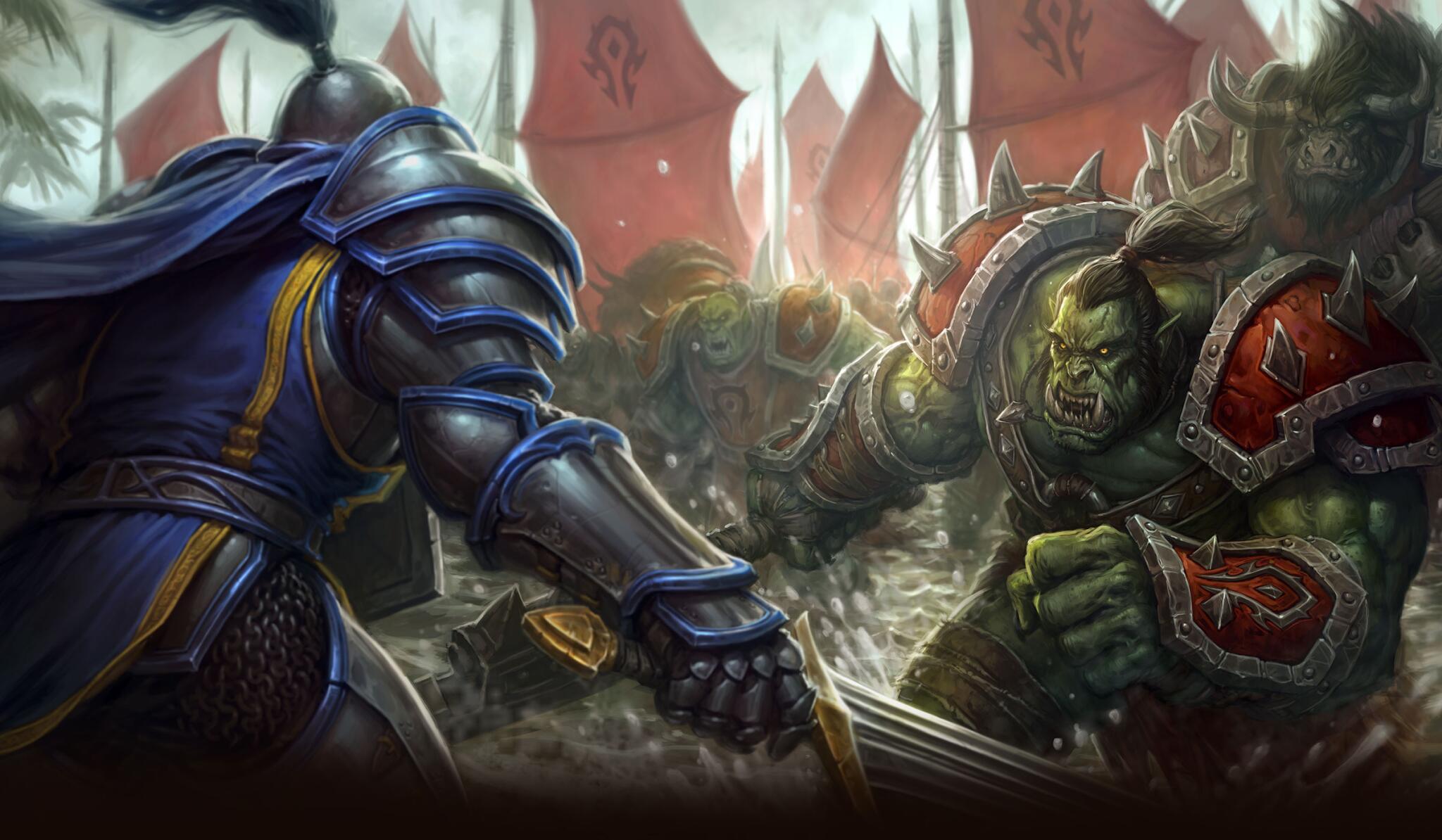 Discovery splash banner for World of PvP Discord server