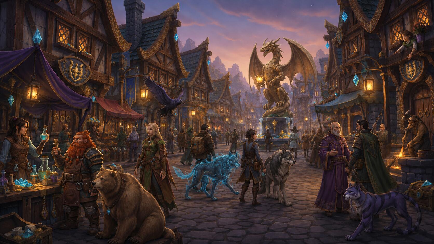 Discovery splash banner for Wyrecraft: Play, Earn & Chill Discord server